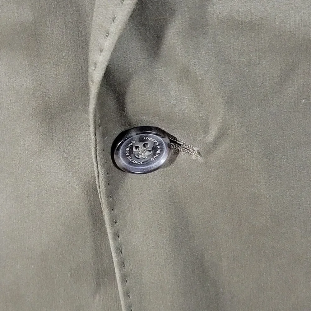 Joseph Abboud Men's Sport‎ Coat Blazer Two Button Solid Green Cotton Size MEDIUM